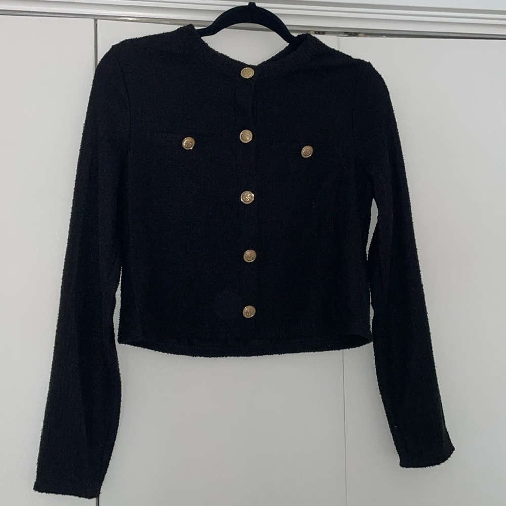 Cardigan with gold buttons NWT